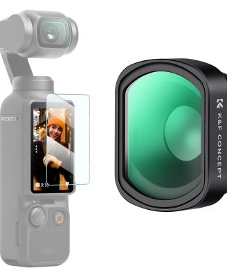 K&F Concept 10X Macro Lens Compatible with DJI Osmo Pocket 3, Close Up Filter HD Macro Photography Lens, Magnetic Attach/Multi-Coated/Optical Glass